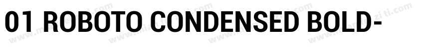 01 ROBOTO CONDENSED BOLD字体转换